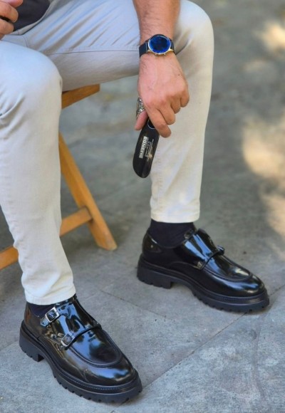 2025 YENİ SEZON EVA  ÇIFT TOKALI MODEL SİYAH RUGAN