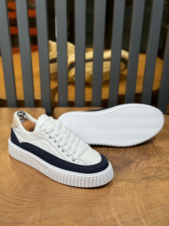 YENİ SEZON ZR CAPITONE MODEL - BEYAZ LACİVERT