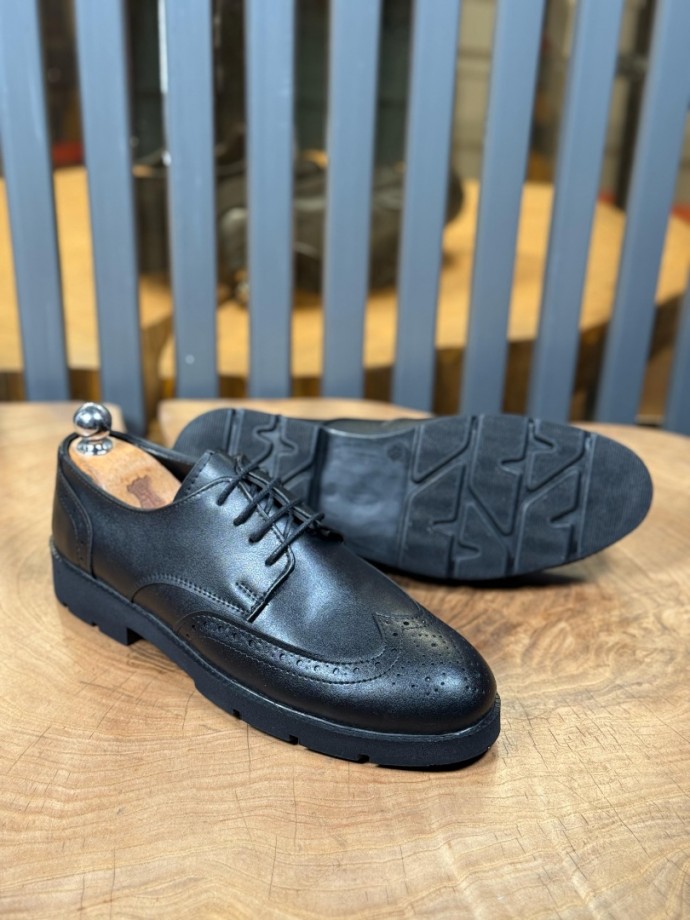 YENİ SEZON OXFORD MODEL - SİYAH MAT