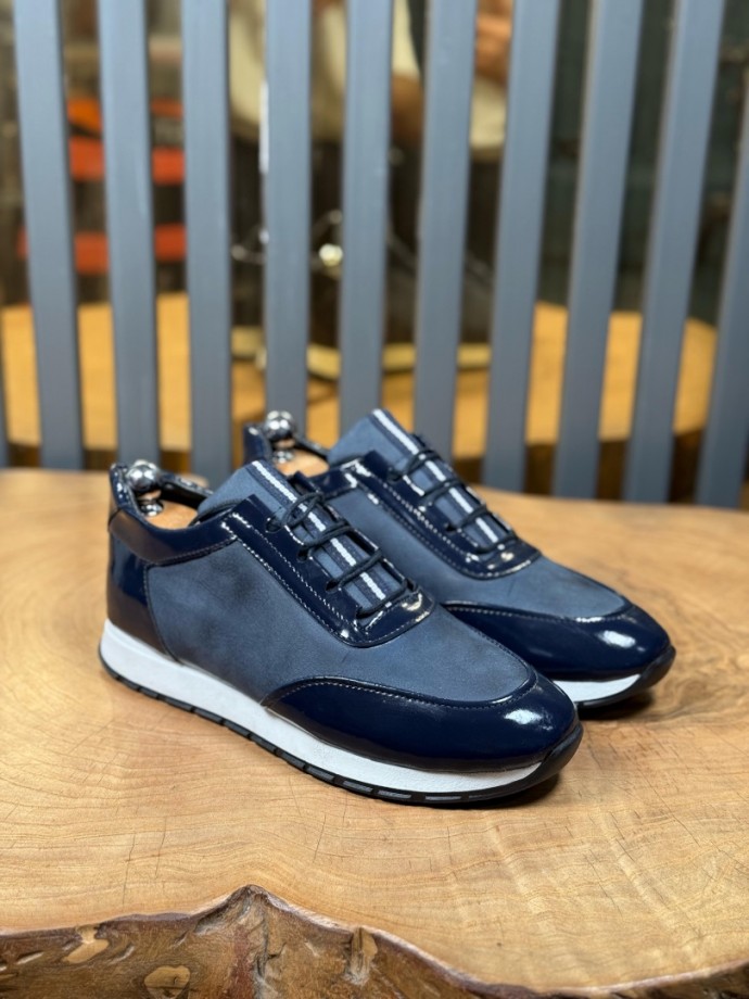 YENİ SEZON ZR SNEAKER MODEL - LACİVERT RUGAN YENİ SEZON ZR SNEAKER MODEL - LACİVERT RUGAN