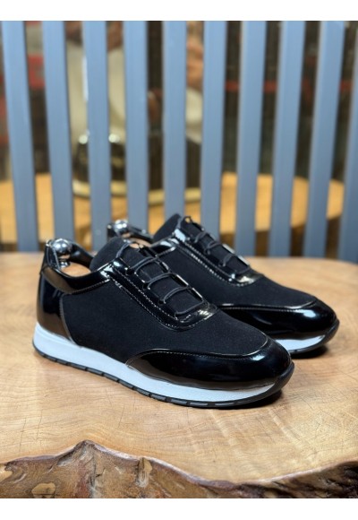 YENİ SEZON ZR SNEAKER MODEL - SİYAH RUGAN SÜET