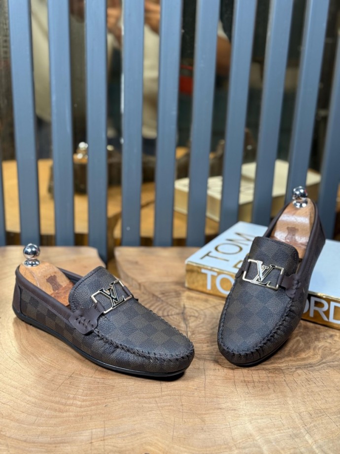YENİ SEZON YAZLIK LV ROK MODEL - KAHVERENGİ DERİ