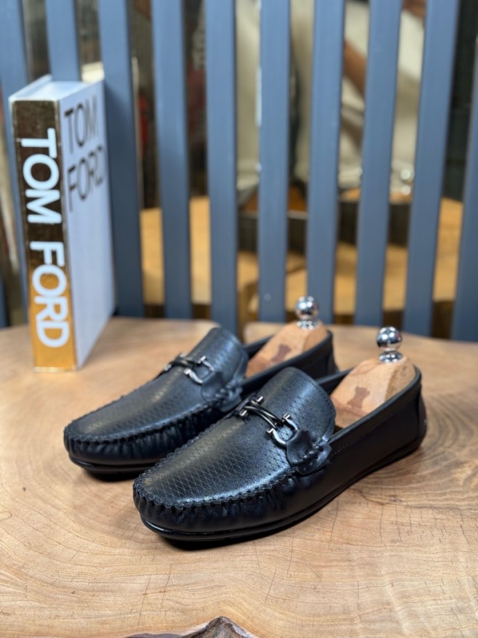 YENİ SEZON YAZLIK TMY ROK MODEL - SİYAH DERİ