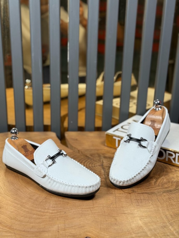 YENİ SEZON YAZLIK TOKALI ROK MODEL - BEYAZ DERİ