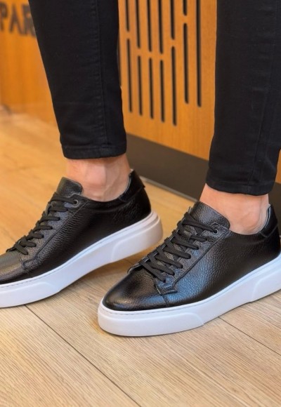 YENİ SEZON ZR MODEL -  SİYAH PÜTÜR MAT DERİ 