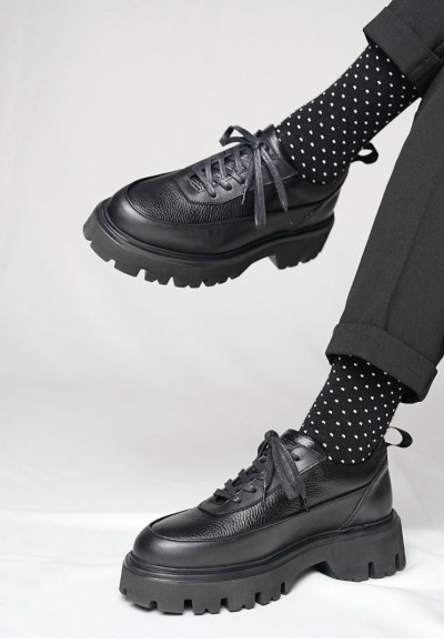 YENİ SEZON PRD MODEL - SİYAH PÜTÜR MAT DERİ  