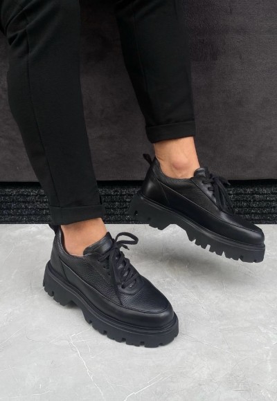 YENİ SEZON PRD MODEL - SİYAH PÜTÜR MAT DERİ  