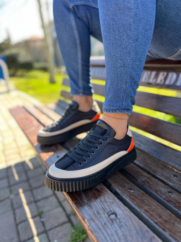 YENİ SEZON ZR CAPITONE MODEL - SİYAH TURUNCU KREM YENİ SEZON ZR CAPITONE MODEL - SİYAH TURUNCU KREM