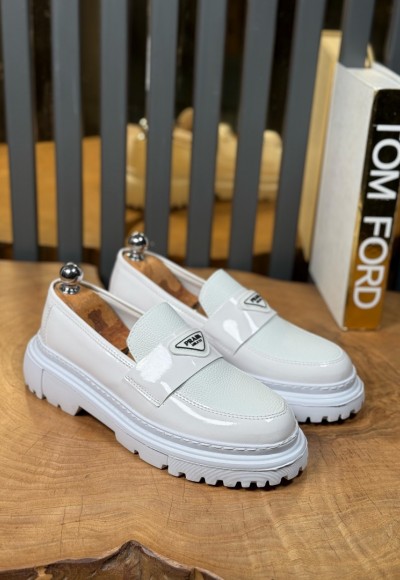 YENİ SEZON CASUAL PRD MODEL - BEYAZ ÖZEL DERİ