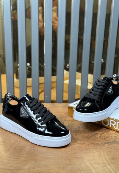 YENİ SEZON CASUAL PRD MODEL - SİYAH RUGAN DERİ YENİ SEZON CASUAL PRD MODEL - SİYAH RUGAN DERİ