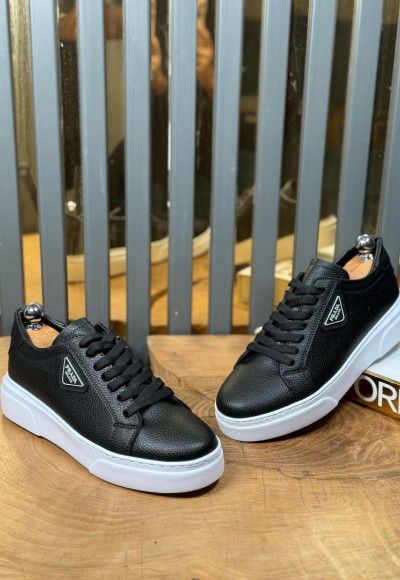 YENİ SEZON CASUAL PRD MODEL - SİYAH PÜTÜR DERİ