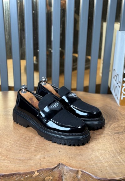 YENİ SEZON CASUAL PRD MODEL - SİYAH RUGAN VE SÜET DERİ