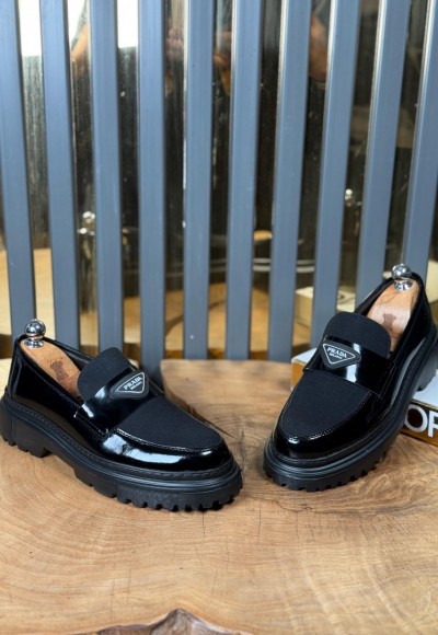 YENİ SEZON CASUAL PRD MODEL - SİYAH RUGAN VE SÜET DERİ YENİ SEZON CASUAL PRD MODEL - SİYAH RUGAN VE SÜET DERİ