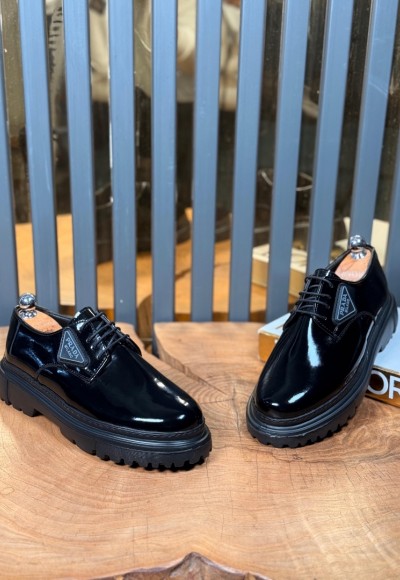 YENİ SEZON CASUAL PRD MODEL - SİYAH RUGAN DERİ