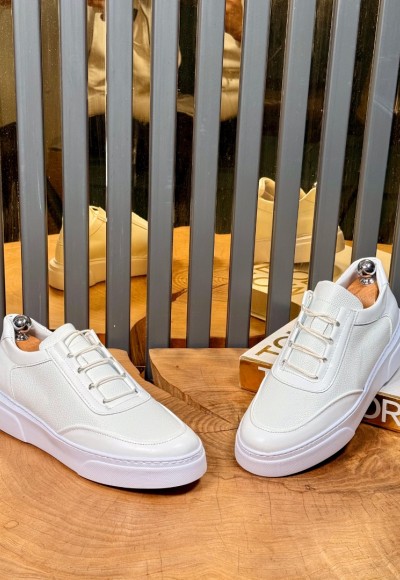 YENİ SEZON CASUAL ZR MODEL - BEYAZ DERİ