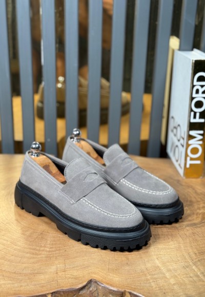 YENİ SEZON CASUAL MODEL - GRİ SÜET