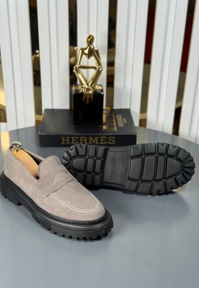 YENİ SEZON CASUAL MODEL  - GRİ SÜET