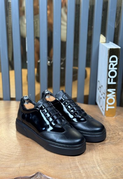 YENİ SEZON CASUAL ZR MODEL SNEAKER - SİYAH RUGAN YENİ SEZON CASUAL ZR MODEL SNEAKER - SİYAH RUGAN