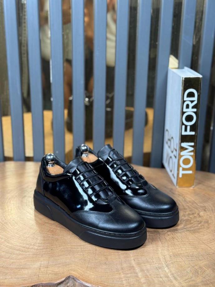 YENİ SEZON CASUAL ZR MODEL SNEAKER - SİYAH RUGAN YENİ SEZON CASUAL ZR MODEL SNEAKER - SİYAH RUGAN