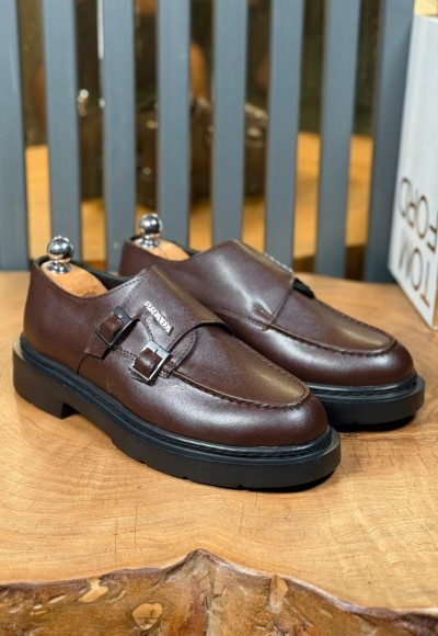 YENİ SEZON CASUAL PRD ÇİFTTOKALI MODEL - KAHVE DERİ