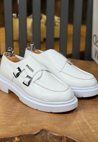 YENİ SEZON CASUAL PRD ÇİFT TOKALI MODEL - BEYAZ DERİ YENİ SEZON CASUAL PRD ÇİFT TOKALI MODEL - BEYAZ DERİ