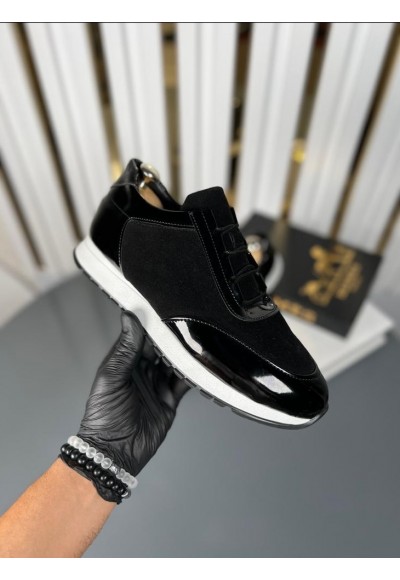 İTHAL YENİ SEZON SPOR ZR MODEL - SİYAH RUGAN VE SÜET