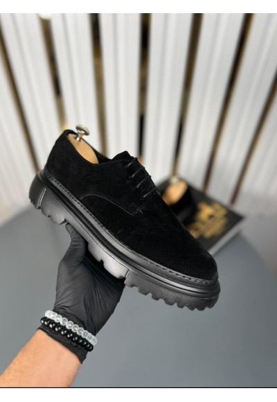  İTHAL YENİ SEZON CASUAL ZR MODEL - SİYAH SÜET