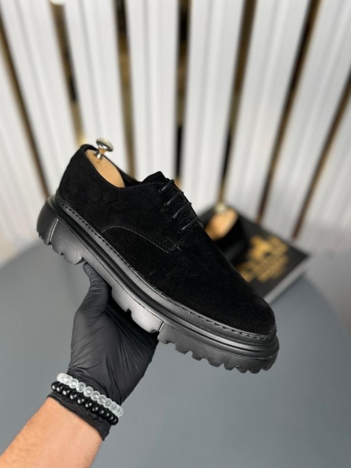  İTHAL YENİ SEZON CASUAL ZR MODEL - SİYAH SÜET