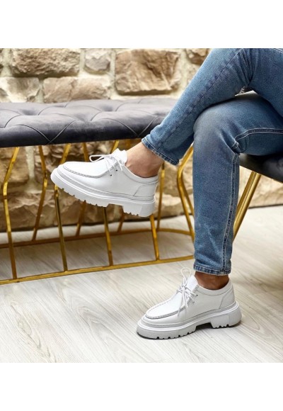  İTHAL YENİ SEZON CASUAL ZR MODEL - BEYAZ DERİ MAT