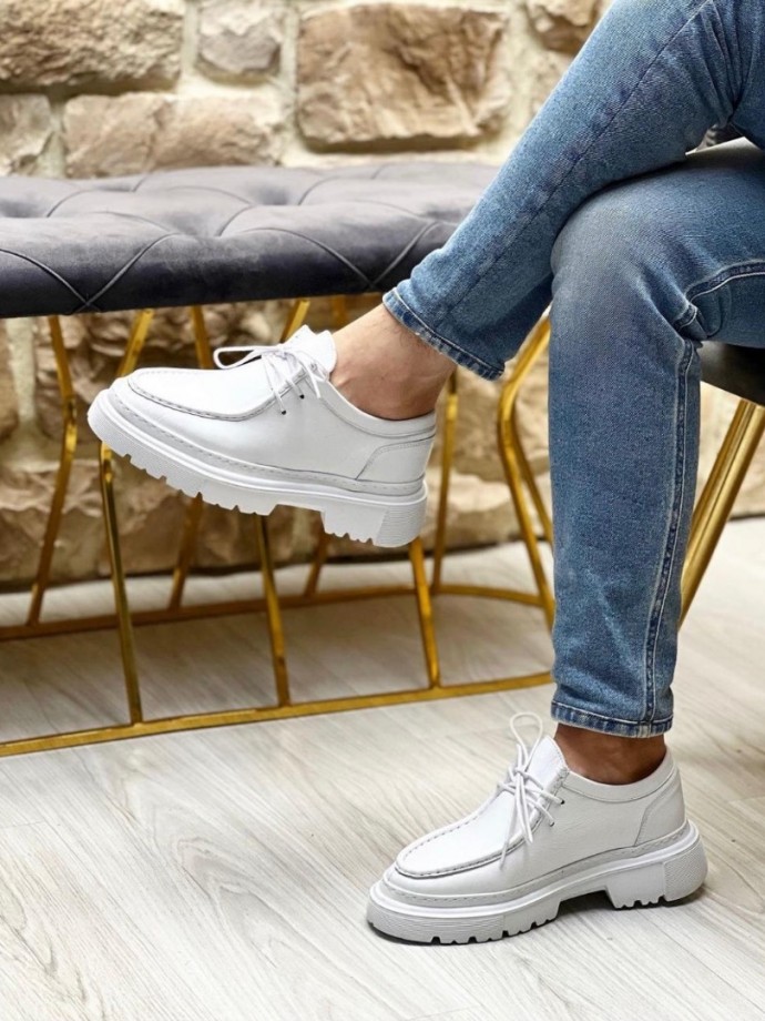  İTHAL YENİ SEZON CASUAL ZR MODEL - BEYAZ DERİ MAT