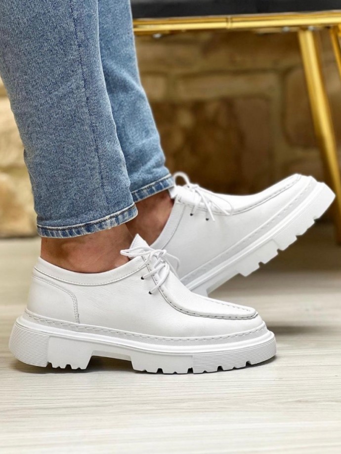  İTHAL YENİ SEZON CASUAL ZR MODEL - BEYAZ DERİ MAT