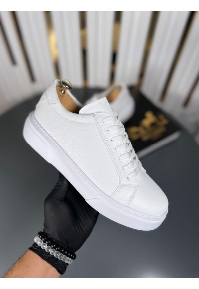 İTHAL YENİ SEZON SPOR ZR MODEL - BEYAZ PÜTÜR DERİ