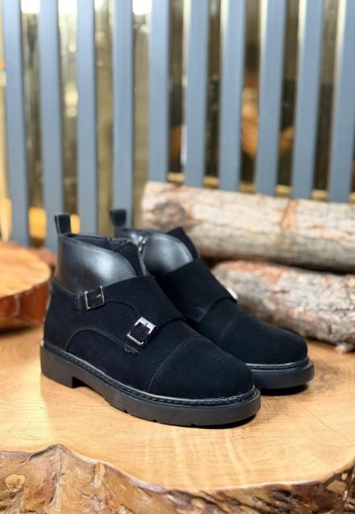 YENİ SEZON CHELSEA ÇİFT TOKA EVA BOT - SİYAH SÜET