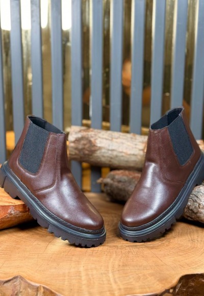 YENİ SEZON CHELSEA BANDAJLI BOT - KAHVERENGİ DERİ YENİ SEZON CHELSEA BANDAJLI BOT - KAHVERENGİ DERİ