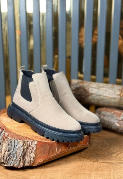 YENİ SEZON CHELSEA BANDAJLI BOT - BEJ SÜET