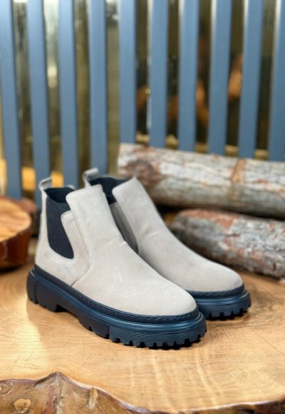 YENİ SEZON CHELSEA BANDAJLI BOT - BEJ SÜET