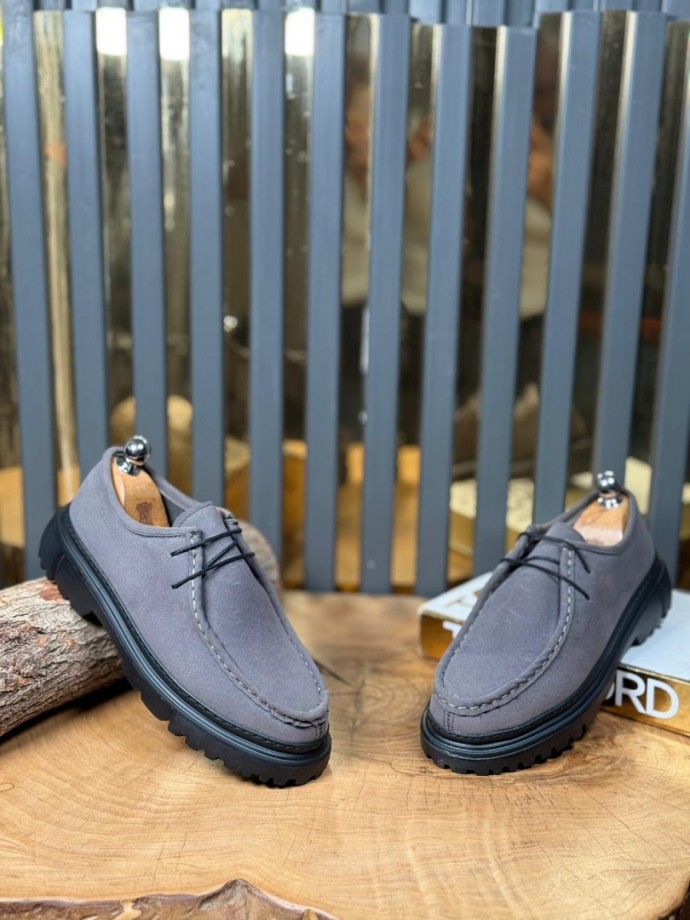 YENİ SEZON ZRA CASUAL MODEL - GRİ SÜET
