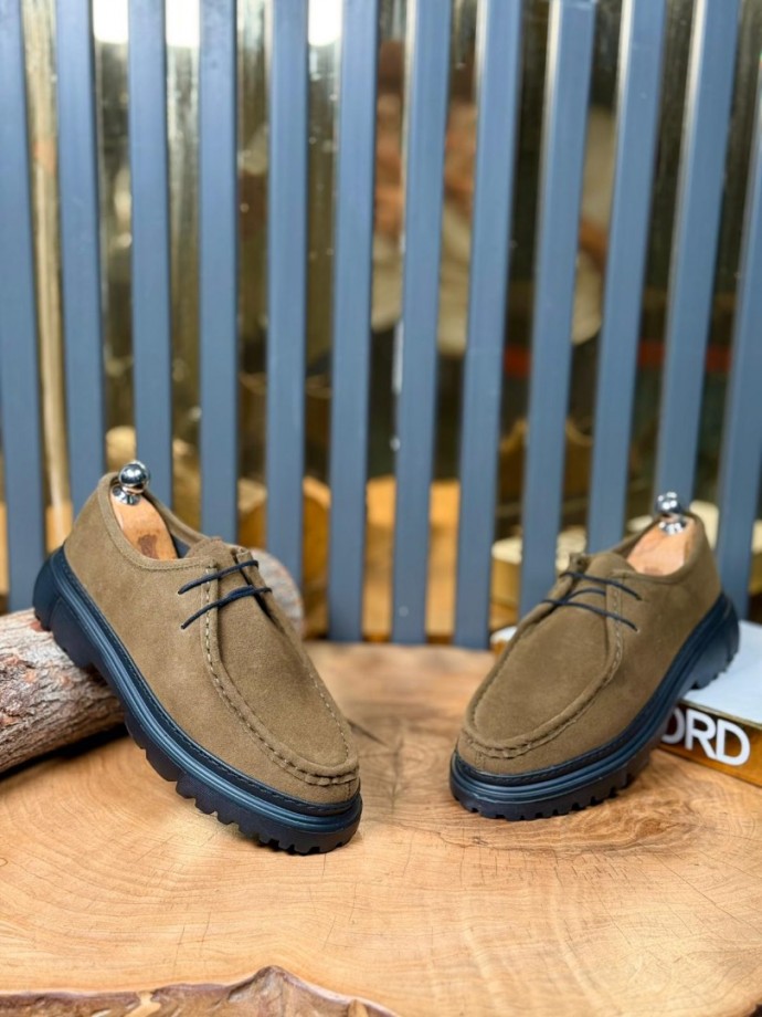 YENİ SEZON ZRA CASUAL MODEL - HAKİ YEŞİL SÜET