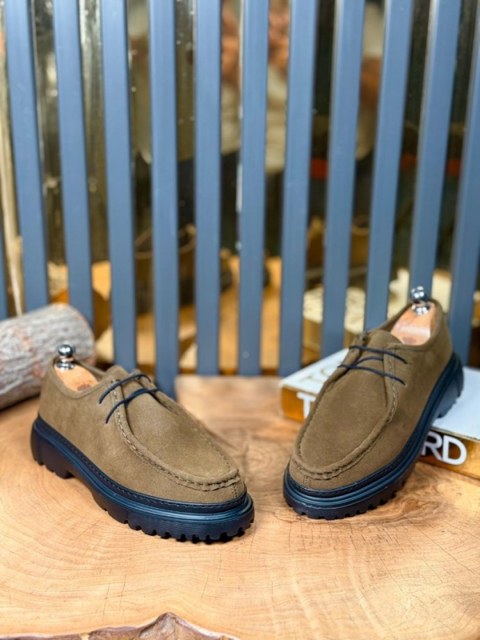 YENİ SEZON ZRA CASUAL MODEL - HAKİ YEŞİL SÜET