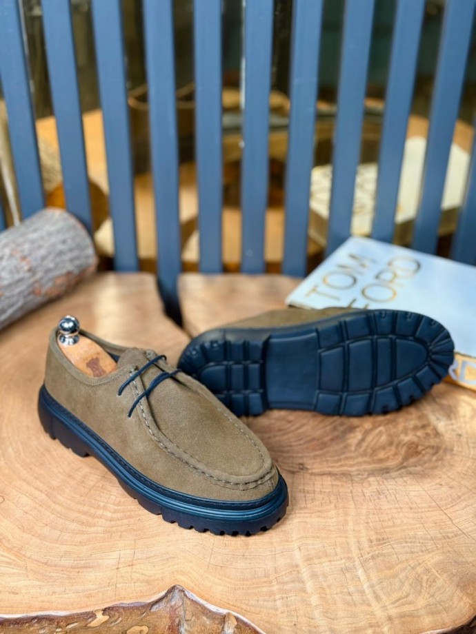 YENİ SEZON ZRA CASUAL MODEL - HAKİ YEŞİL SÜET