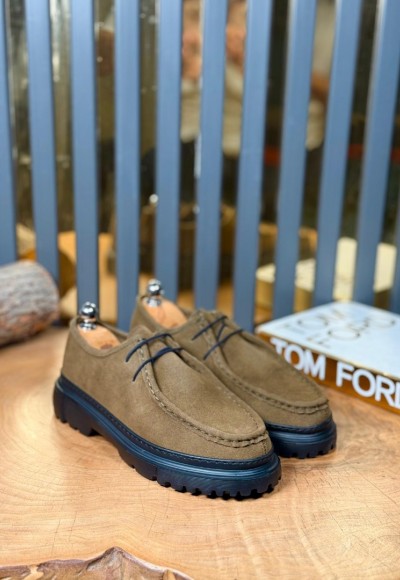 YENİ SEZON ZRA CASUAL MODEL - HAKİ YEŞİL SÜET