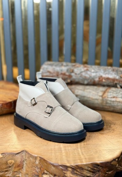 YENİ SEZON CHELSEA ÇİFT TOKA BOT - KUM BEJİ SÜET