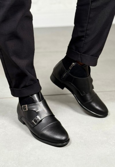 YENİ SEZON KLASİK ÇİFT TOKA MODEL BOT - SİYAH DERİ BOT YENİ SEZON KLASİK ÇİFT TOKA MODEL BOT - SİYAH DERİ BOT