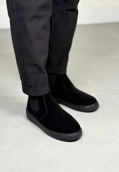 YENİ SEZON CHELSEA SİSLEY  EVA BOT - SİYAH SÜET BOT