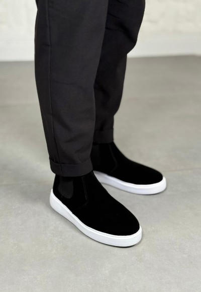 YENİ SEZON CHELSEA SİSLEY  EVA BOT - SİYAH SÜET BOT