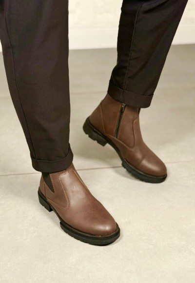 YENİ SEZON CHELSEA CRAZY MODEL BOT - KAHVERENGİ DERİ BOT