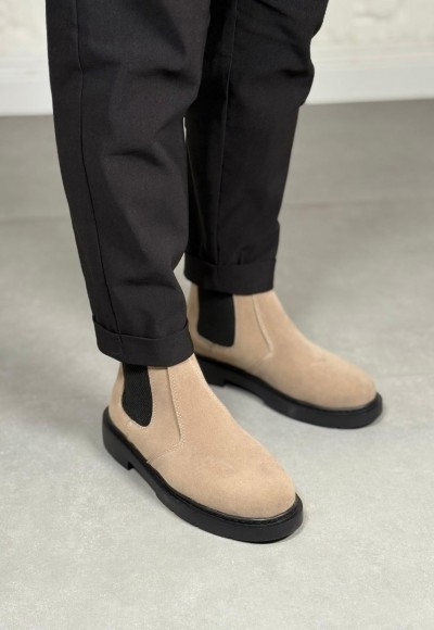 YENİ SEZON CHELSEA ZRA MODEL BOT - KUM BEJİ SÜET