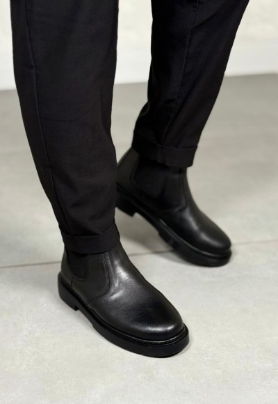 YENİ SEZON CHELSEA ZRA MODEL BOT - SİYAH DERİ