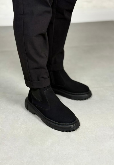  YENİ SEZON CHELSEA FERMUARLI BOT - SİYAH MAT BOT