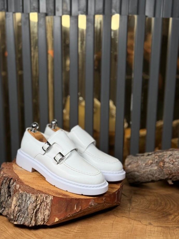 YENİ SEZON PRD ÇİFT TOKALI PREMIUM CASUAL MODEL - BEYAZ DERİ